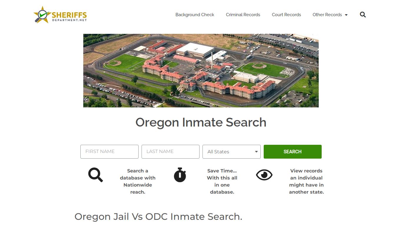 Oregon Inmate Search: Lookup ODC Prison and County Jail ...
